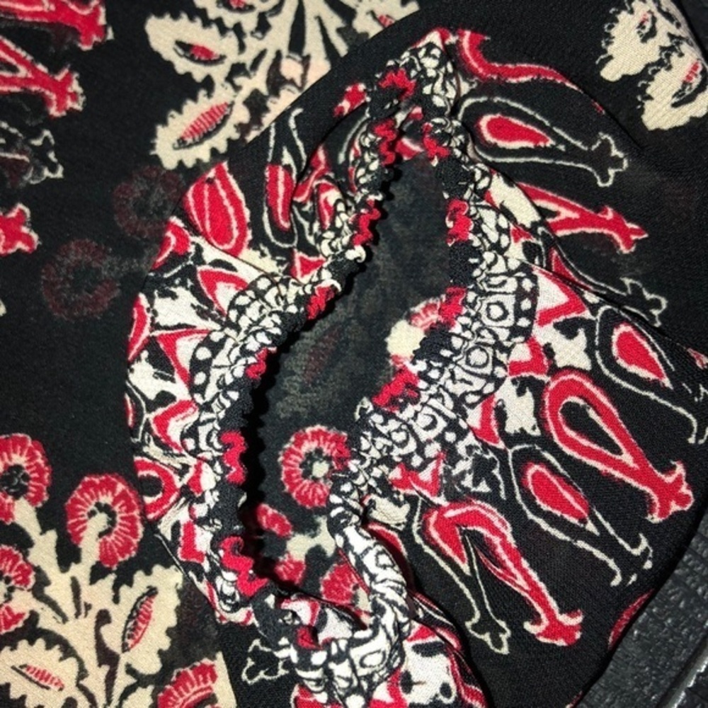 American Living Blouse large Black Red - Picture 11 of 15